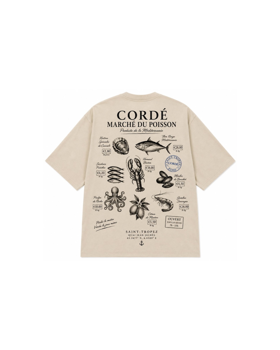 Marché du Poisson Tee