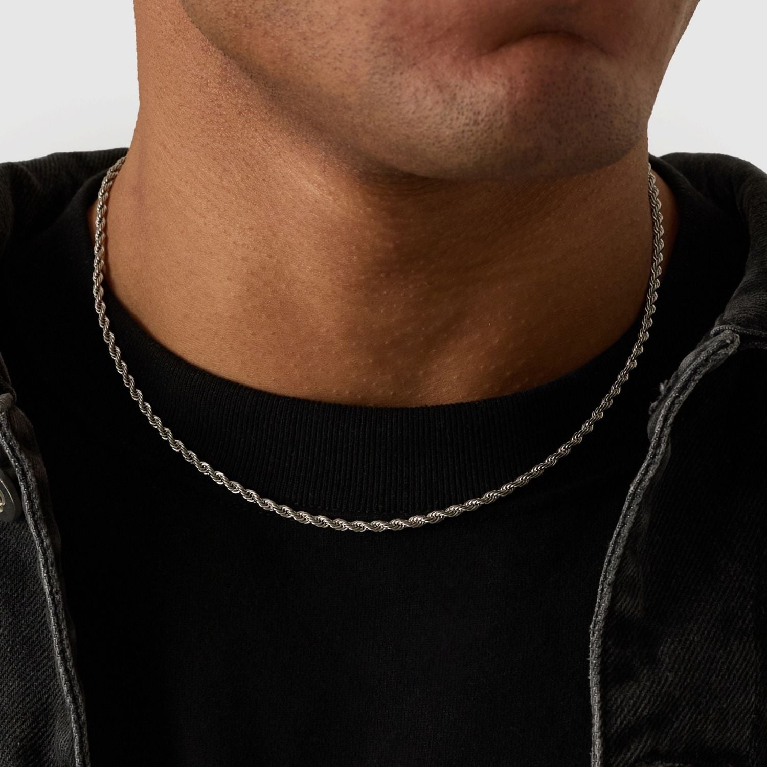 Capri Silver Rope Chain 3mm
