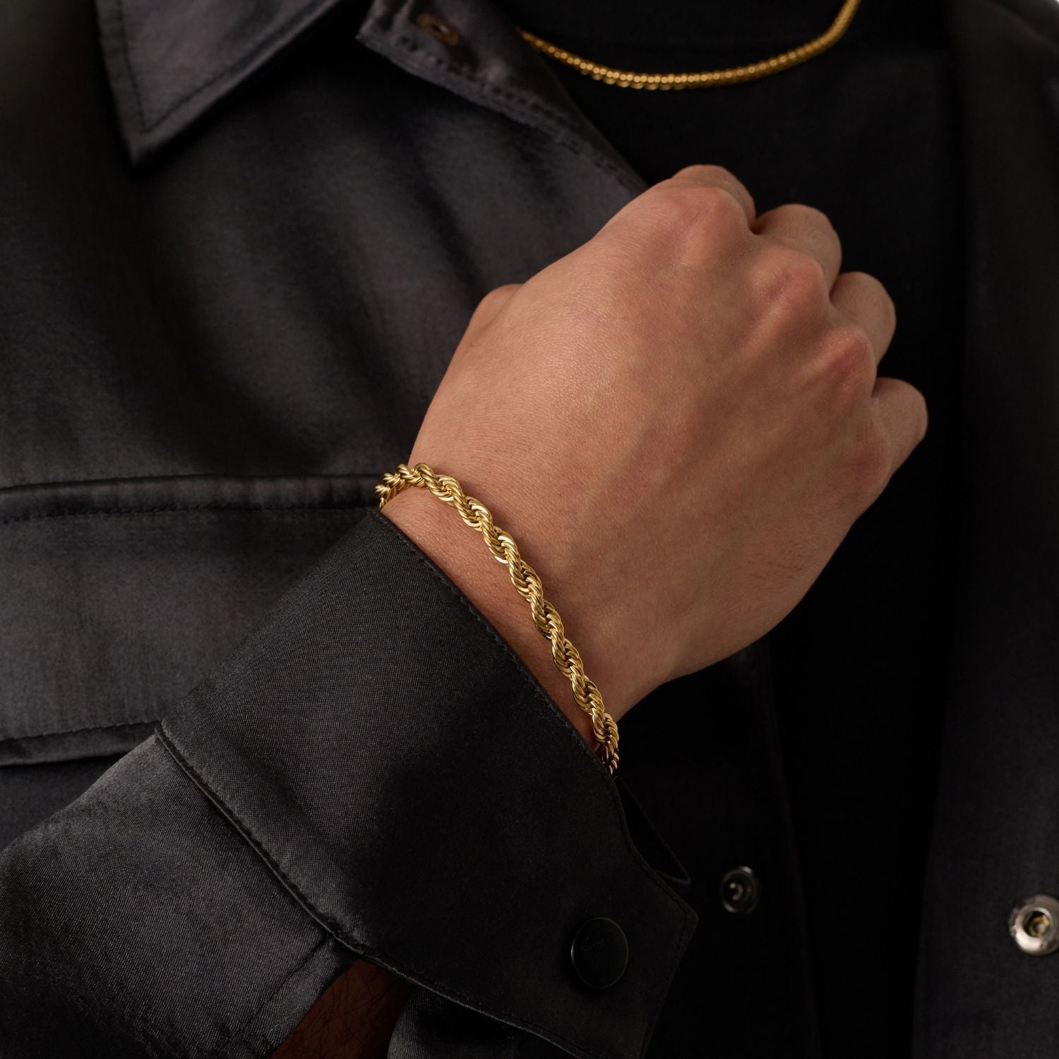 Capri Gold Rope Bracelet 5mm