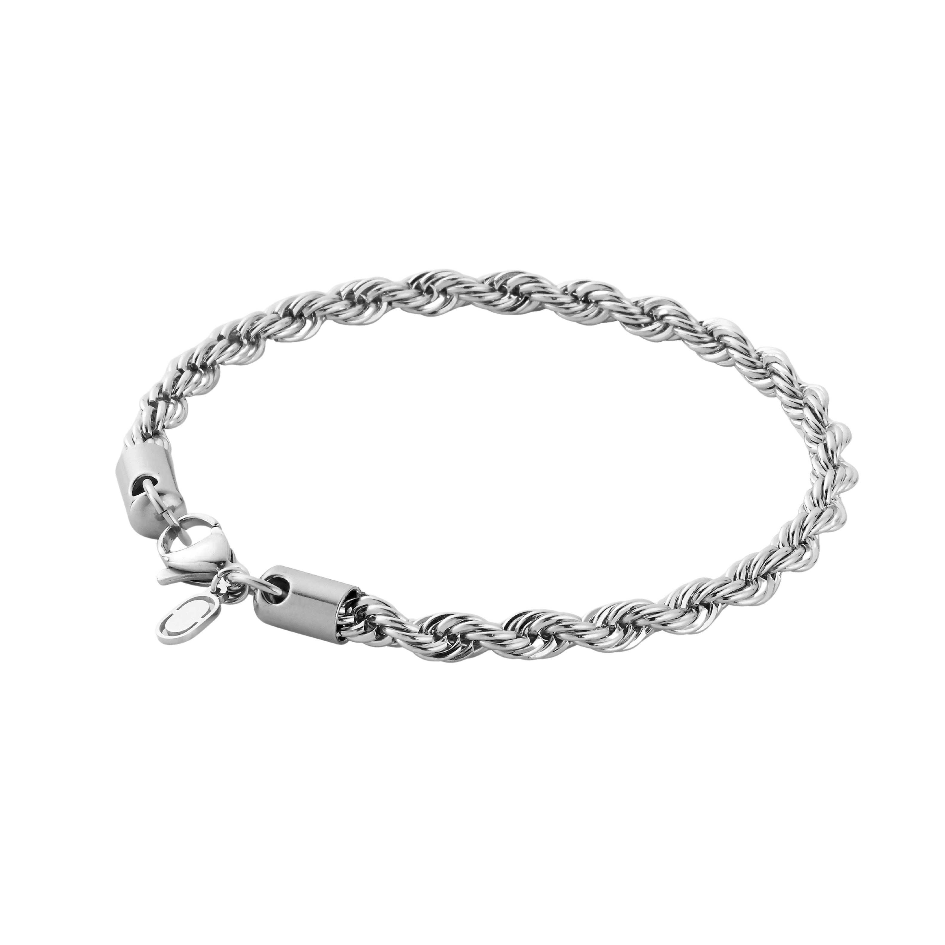 Capri Silver Rope Bracelet 5mm