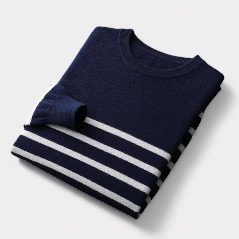 The Davos Navy Merino Sweater