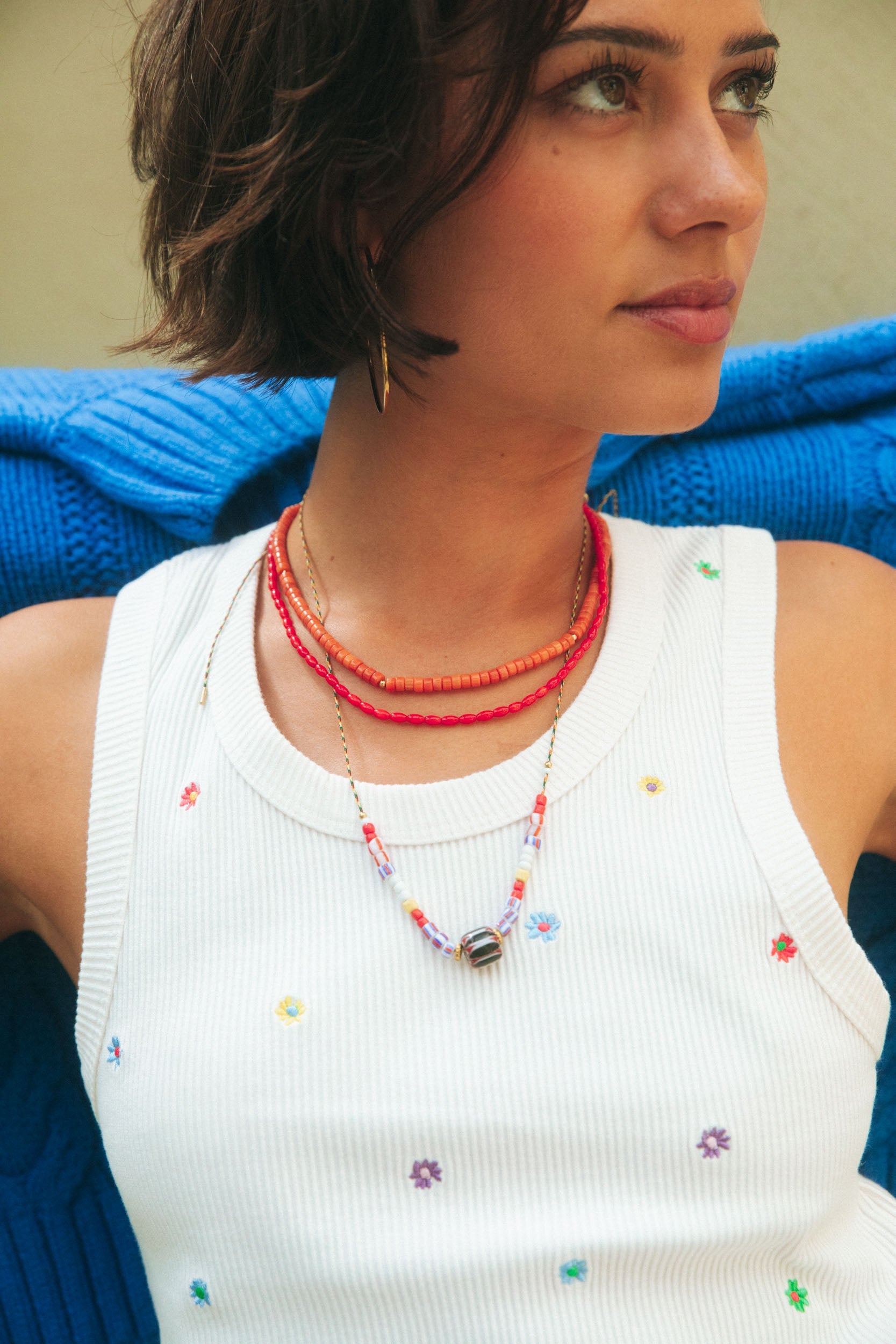 Cassis Coral Necklace
