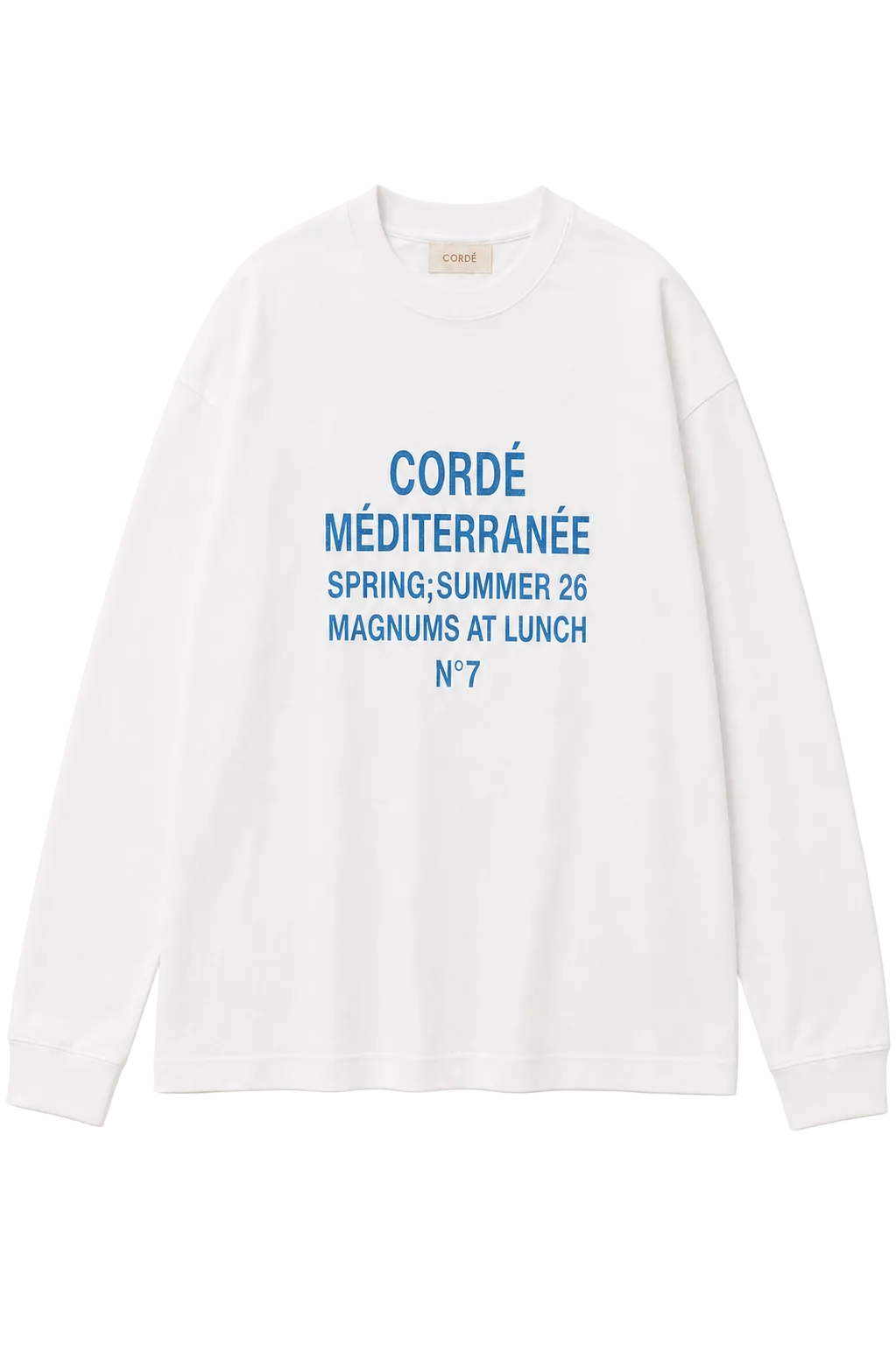 Magnums at Lunch Longsleeve — White