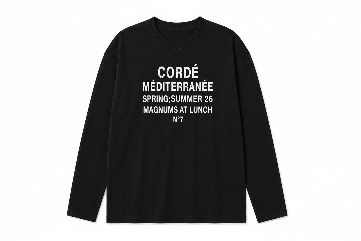 Magnums at Lunch Longsleeve — Black