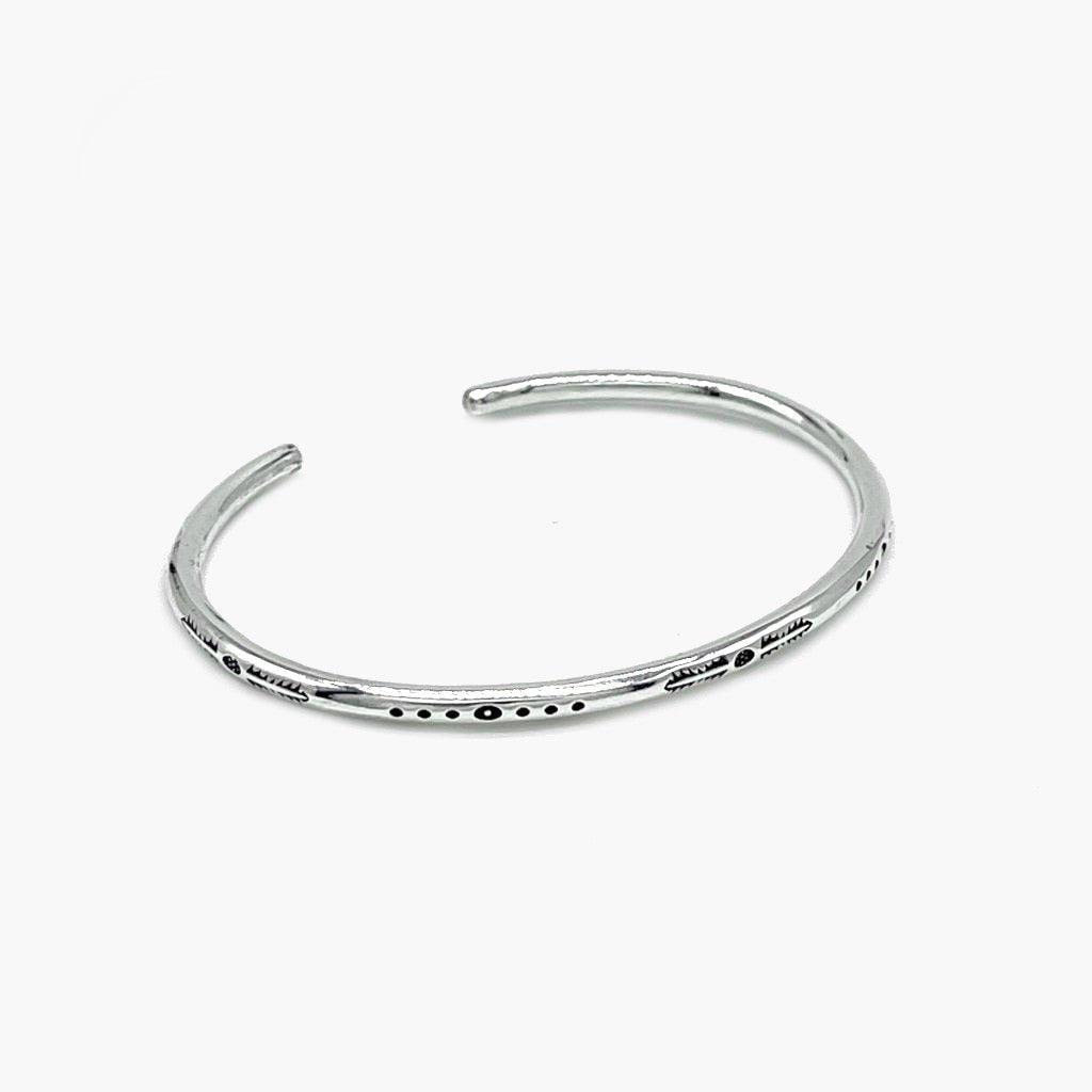 Monaco Silver Bangle