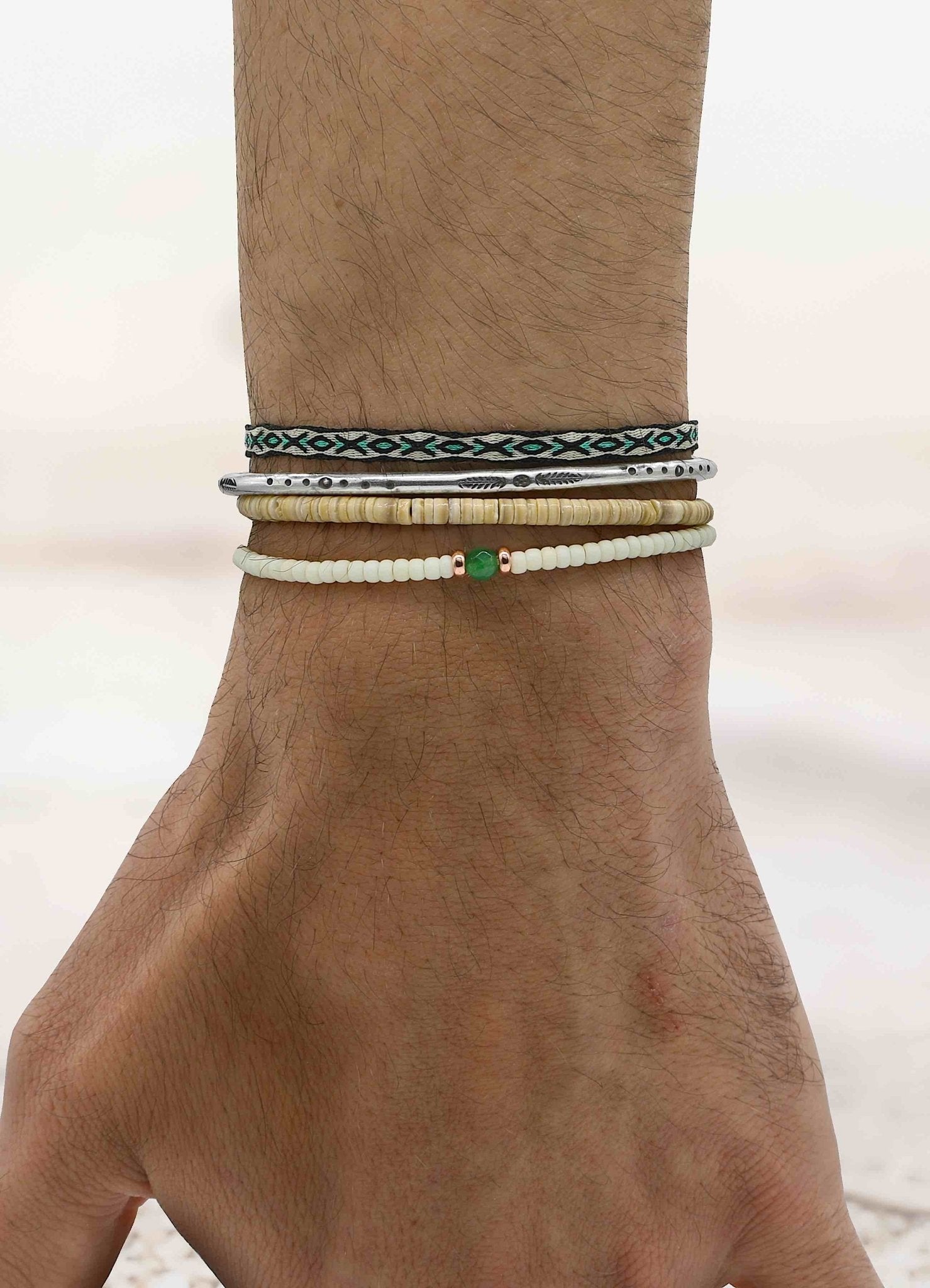 Monaco Silver Bangle