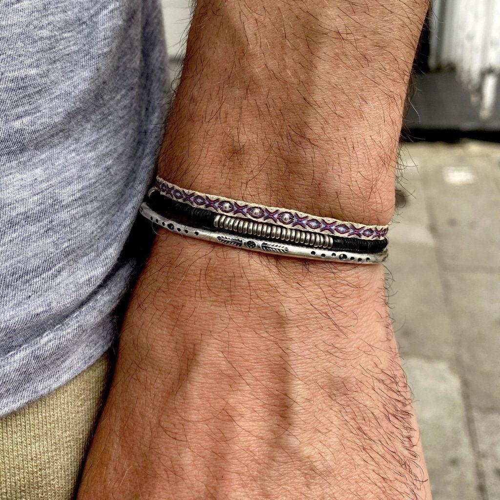 Monaco Silver Bangle