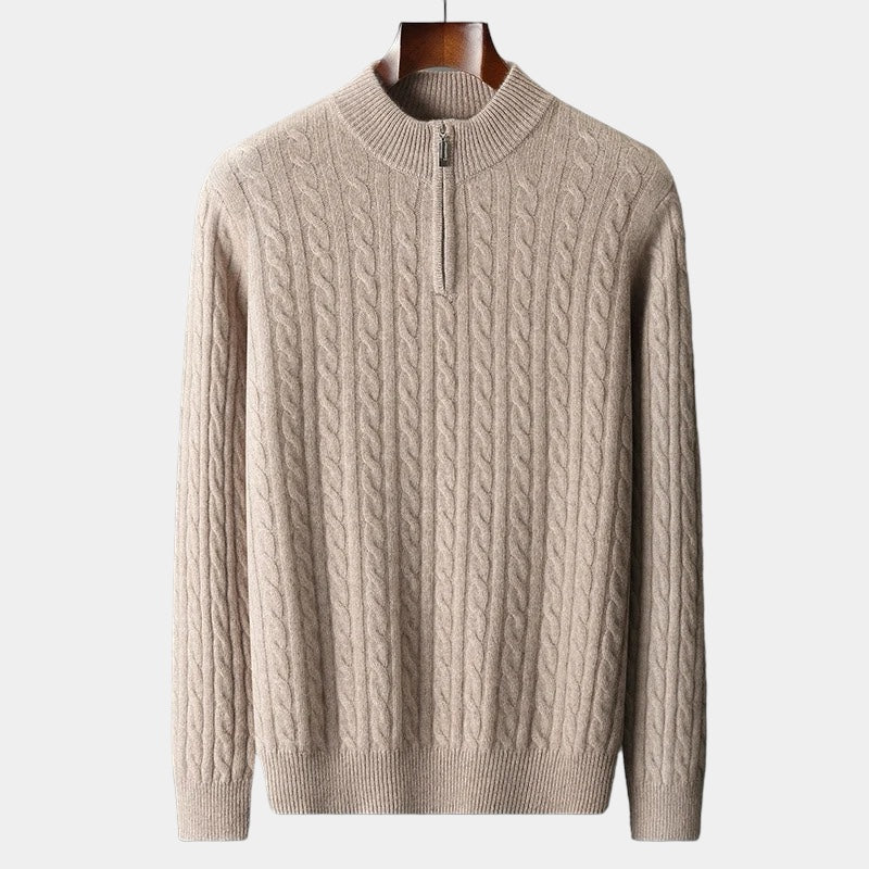 The Courchevel Quarter-Zip Knit