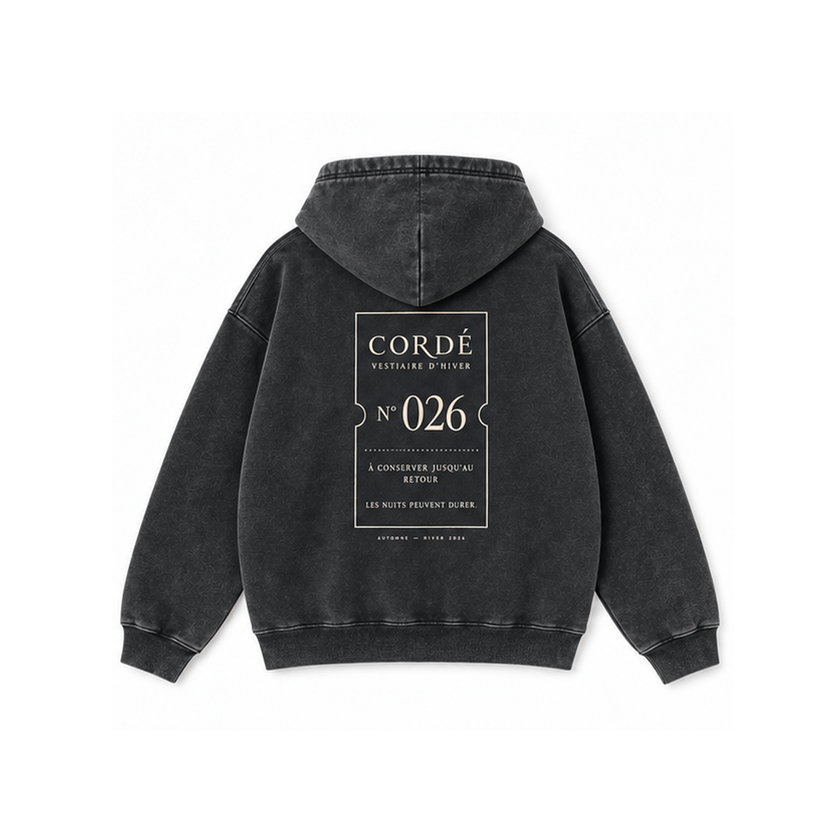 CORDÉ washed AK50 vestiaire-black — back
