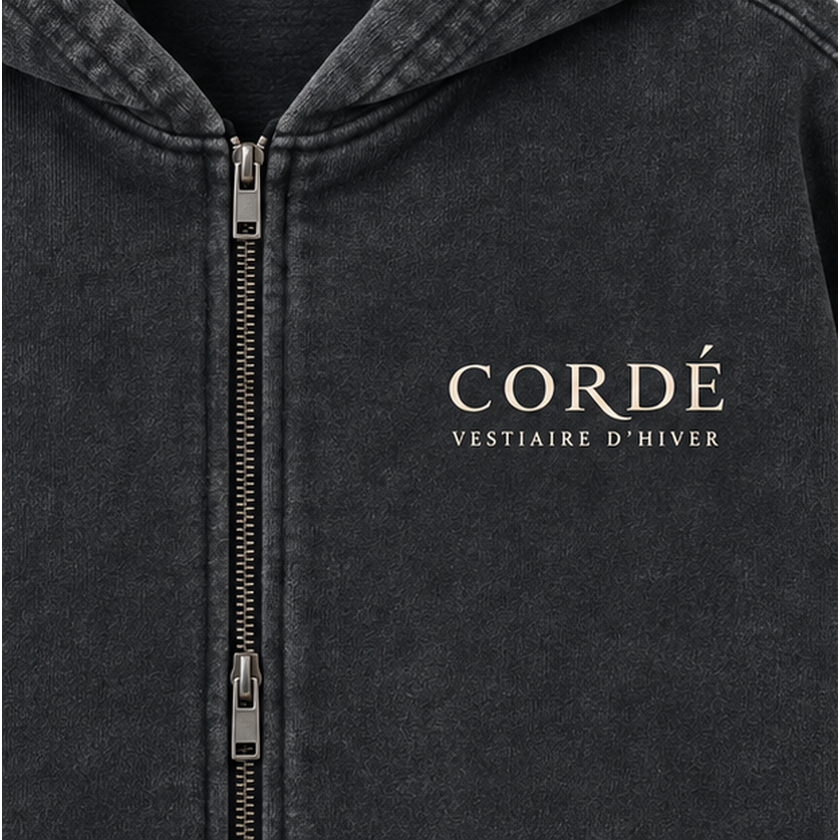 CORDÉ washed AK50 vestiaire-black — front-detail