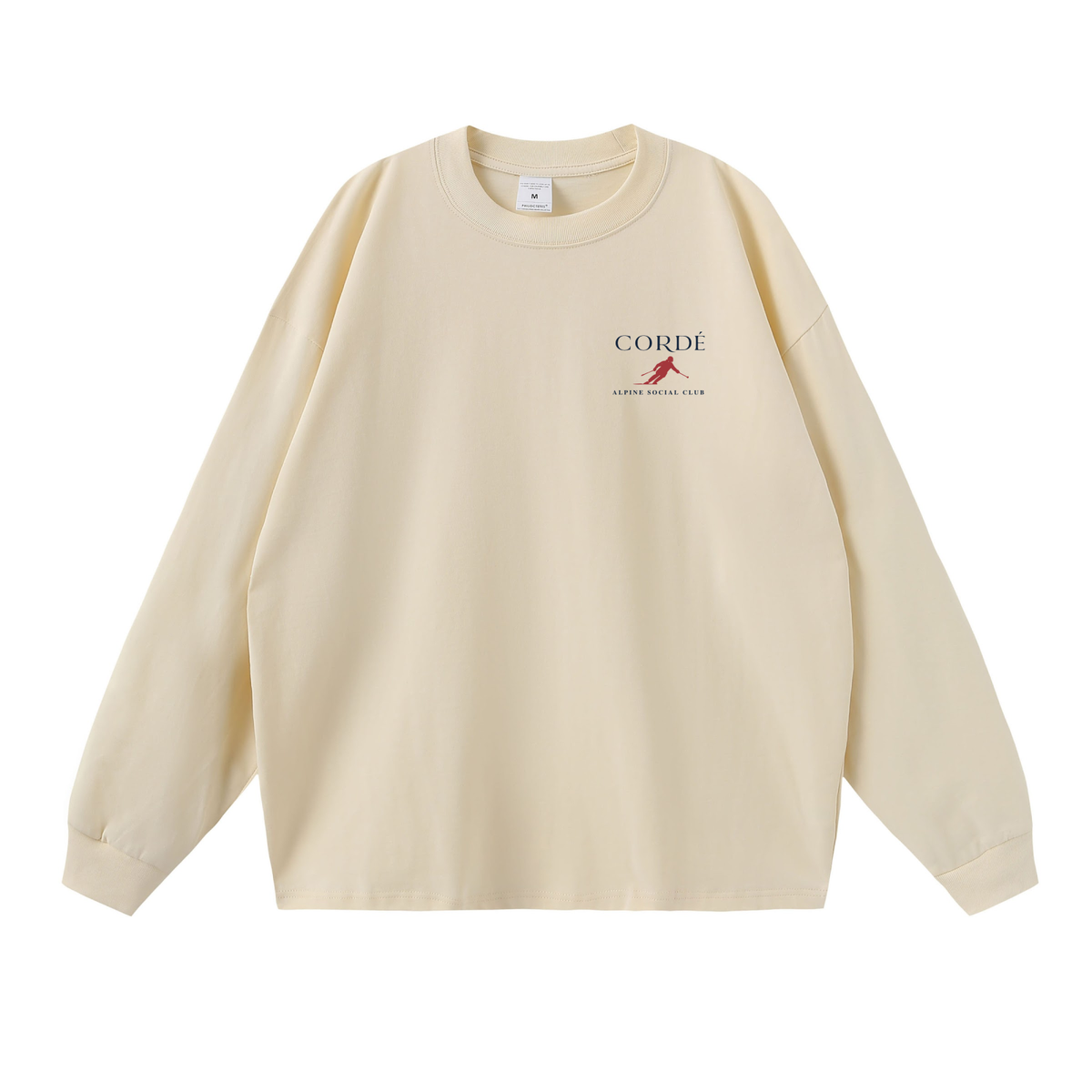 Alpine Social Club Longsleeve – front – digital product visualization R07
