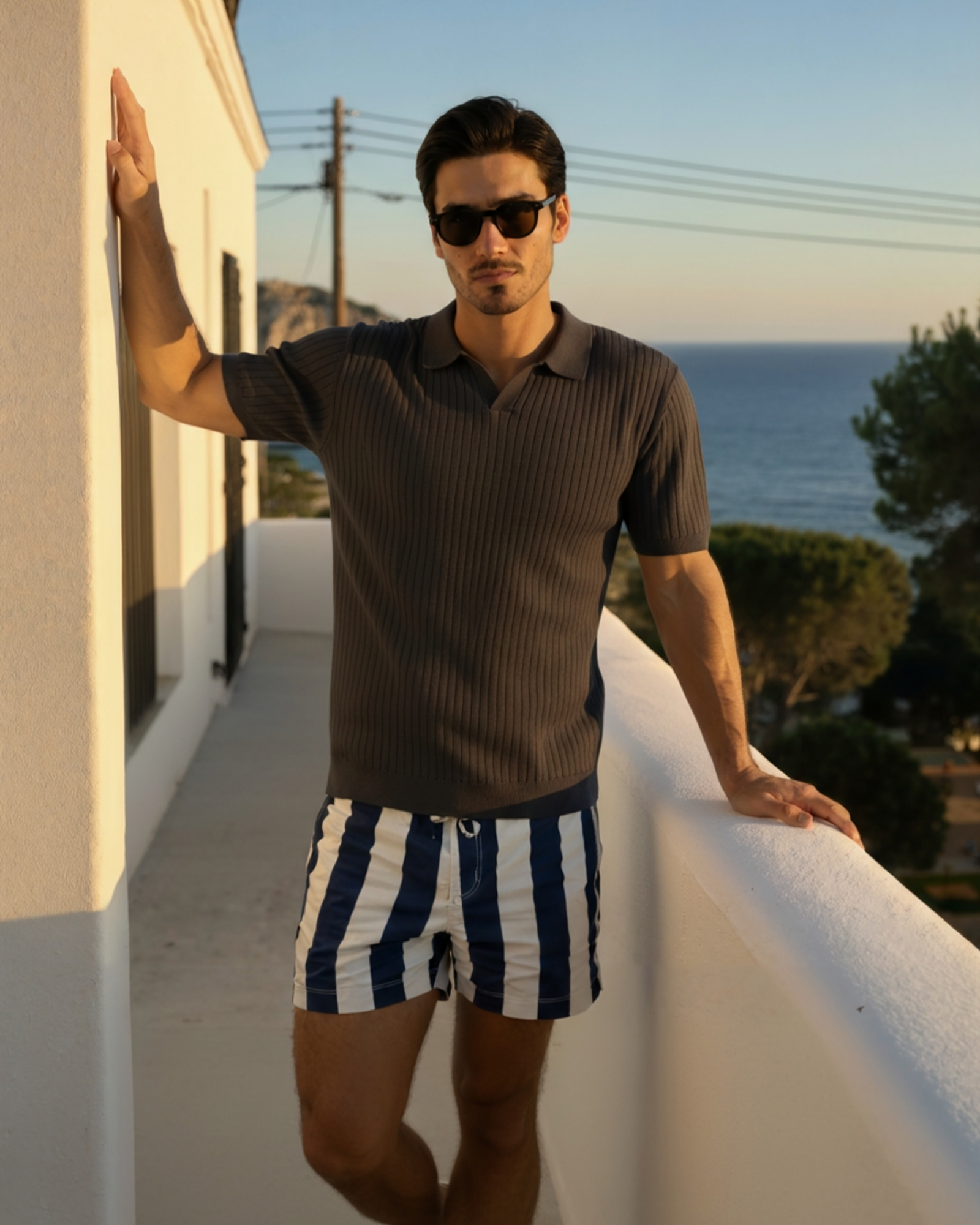 Saint-Tropez Ribbed Polo