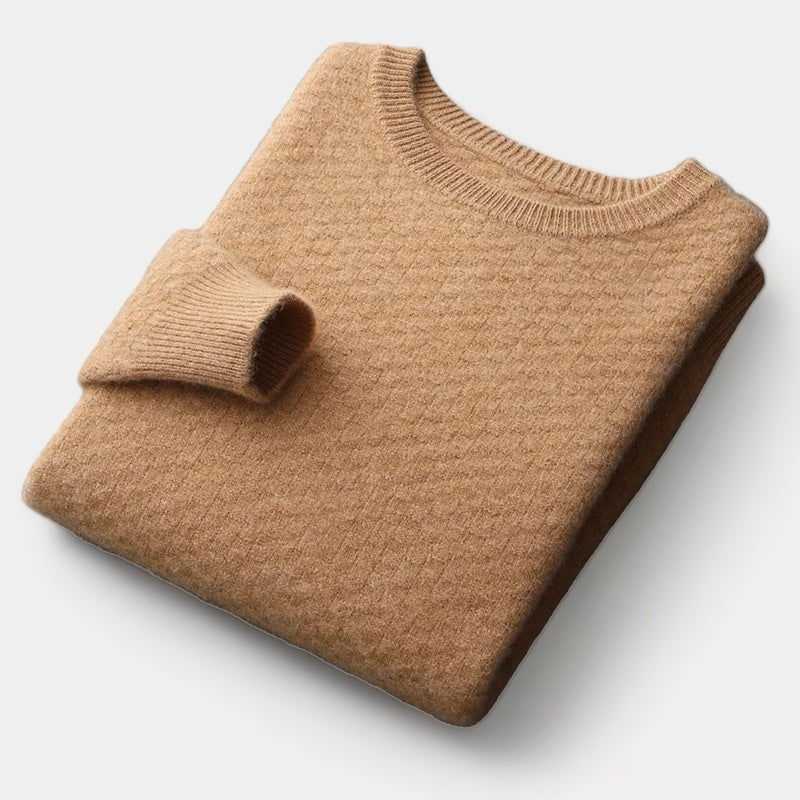 The Biarritz Checkered Merino Sweater