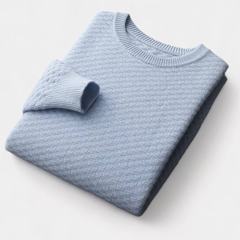The Biarritz Checkered Merino Sweater