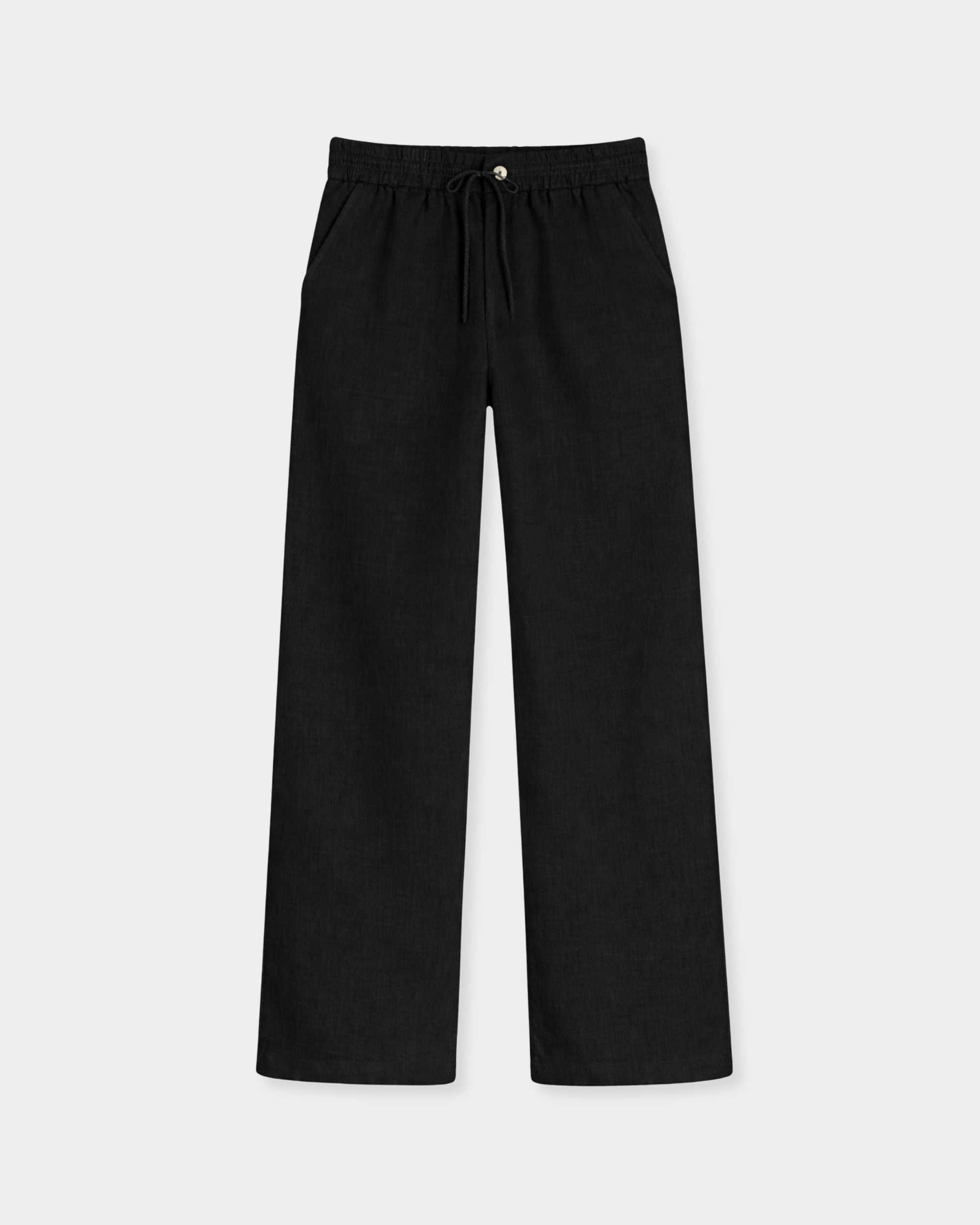 Biarritz Linen Trousers Black