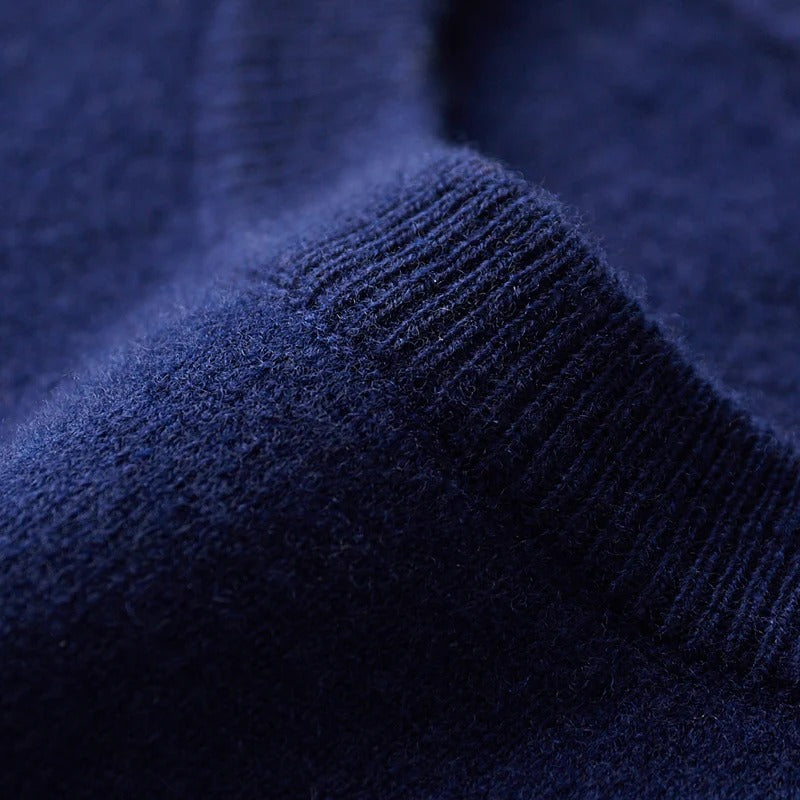 The Davos Navy Merino Sweater