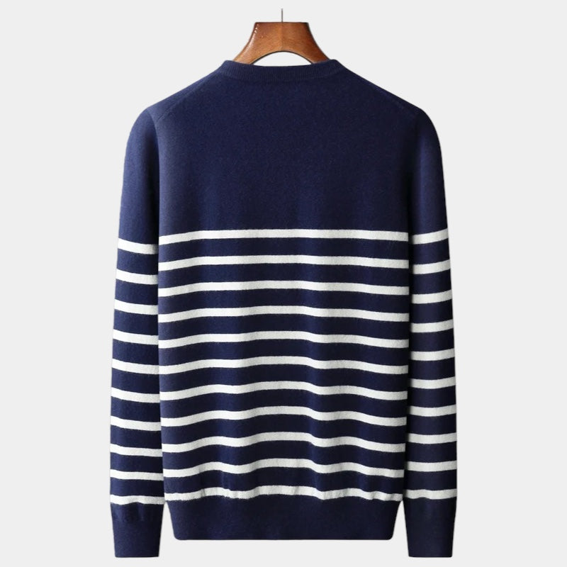 The Davos Navy Merino Sweater