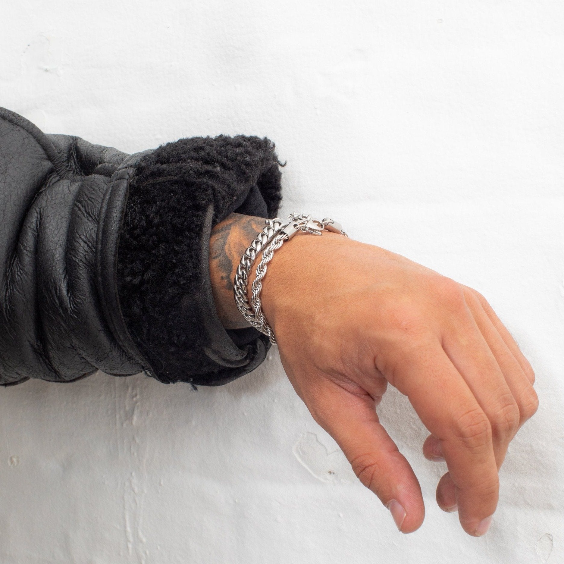 Capri Silver Rope Bracelet 5mm