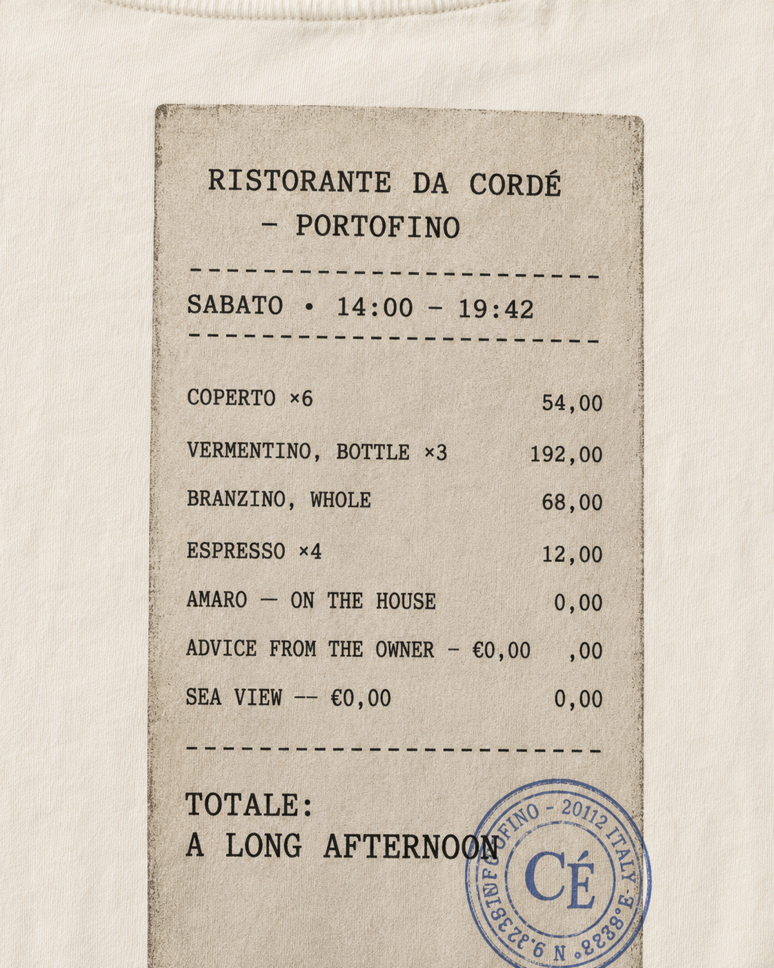 Ristorante Da Cordé Tee — Portofino