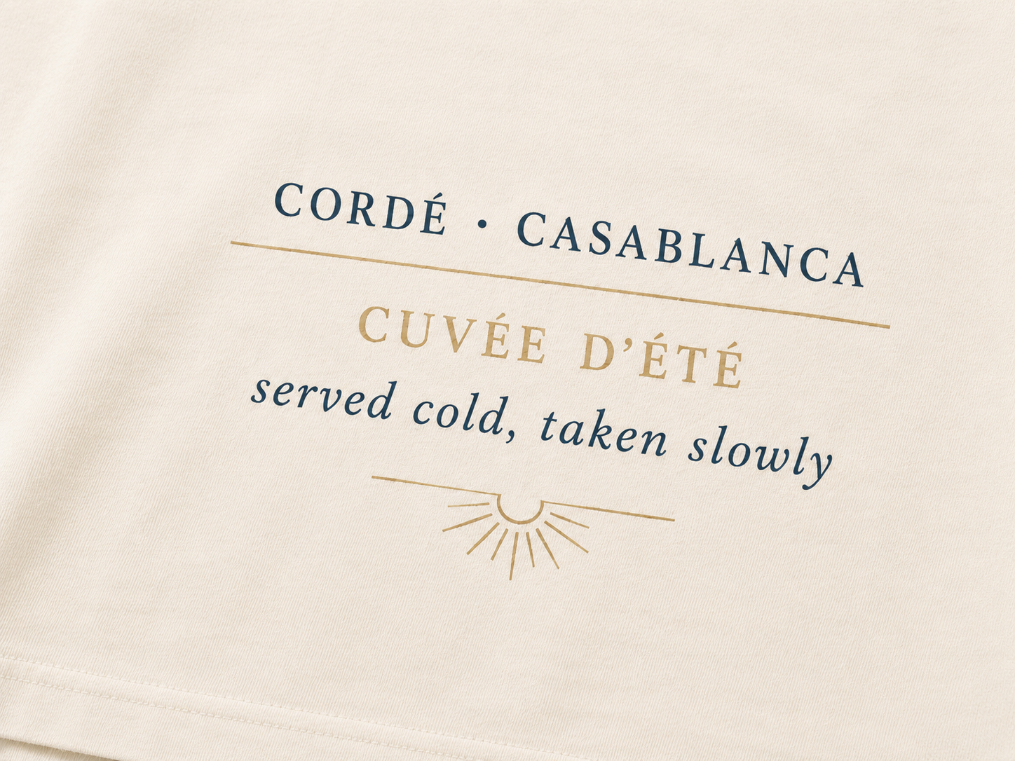 Salon de Champagne Tee — Cuvée d'Été