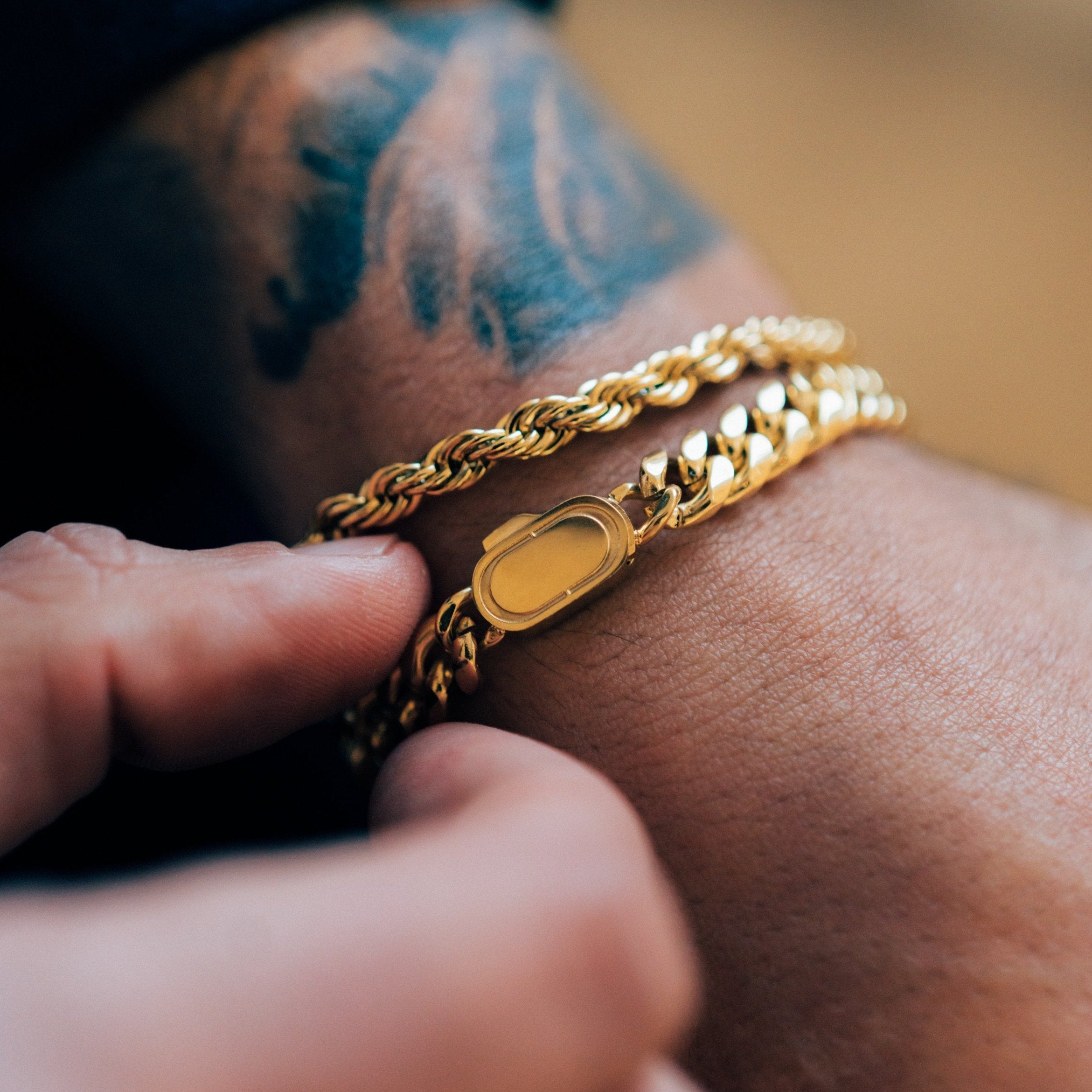 Capri Gold Rope Bracelet 5mm