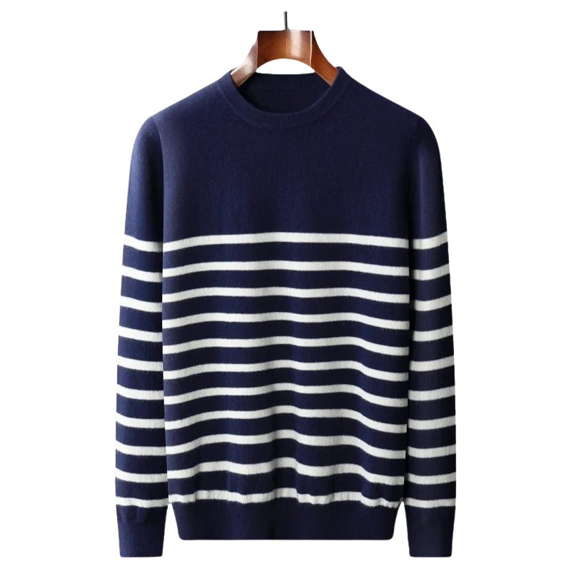 The Davos Navy Merino Sweater