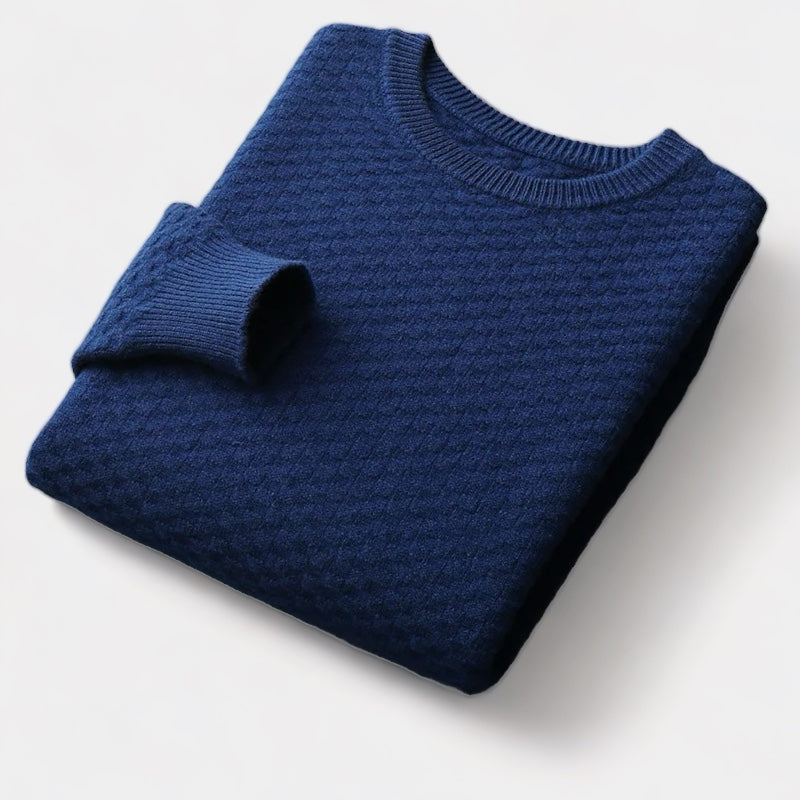 The Biarritz Checkered Merino Sweater
