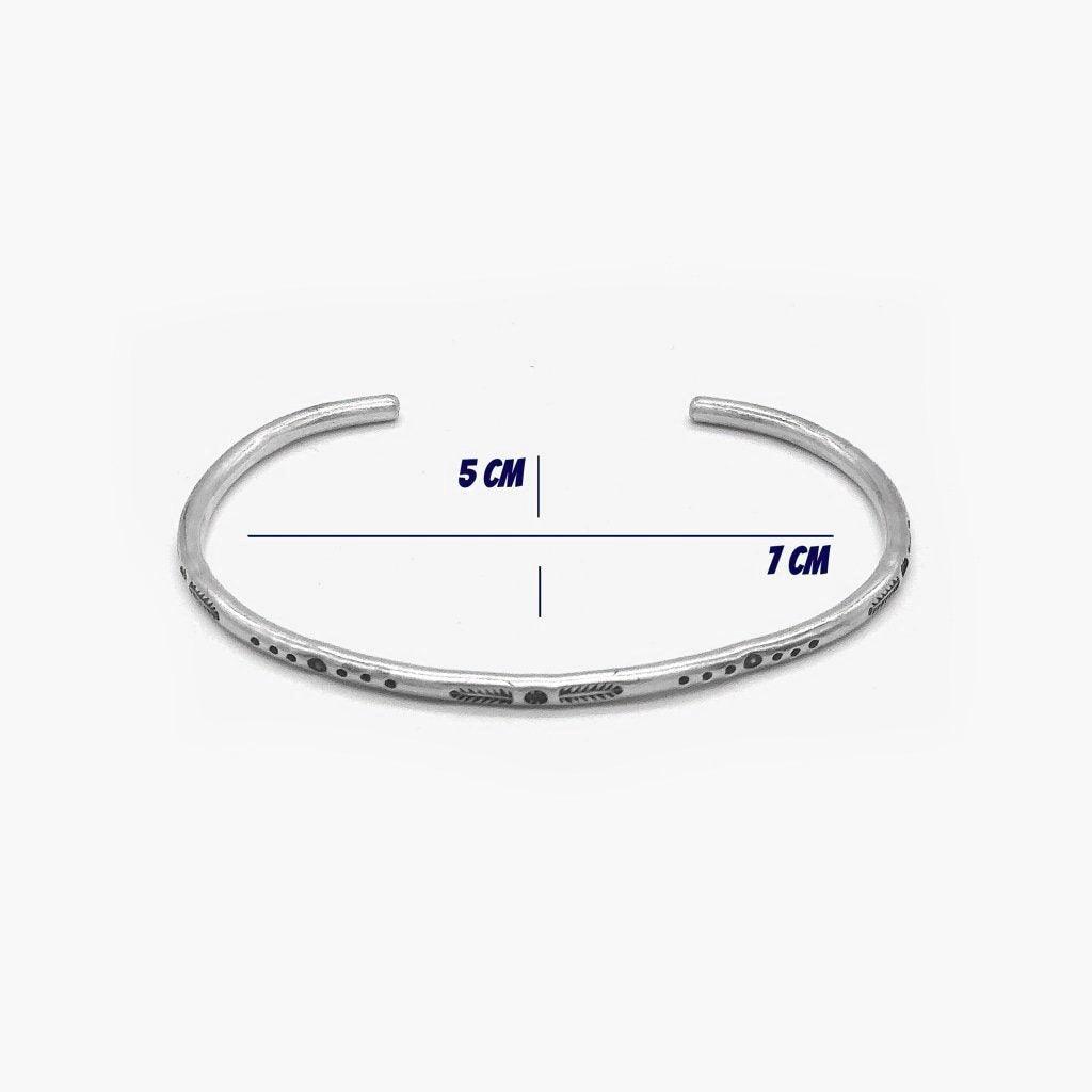 Monaco Silver Bangle