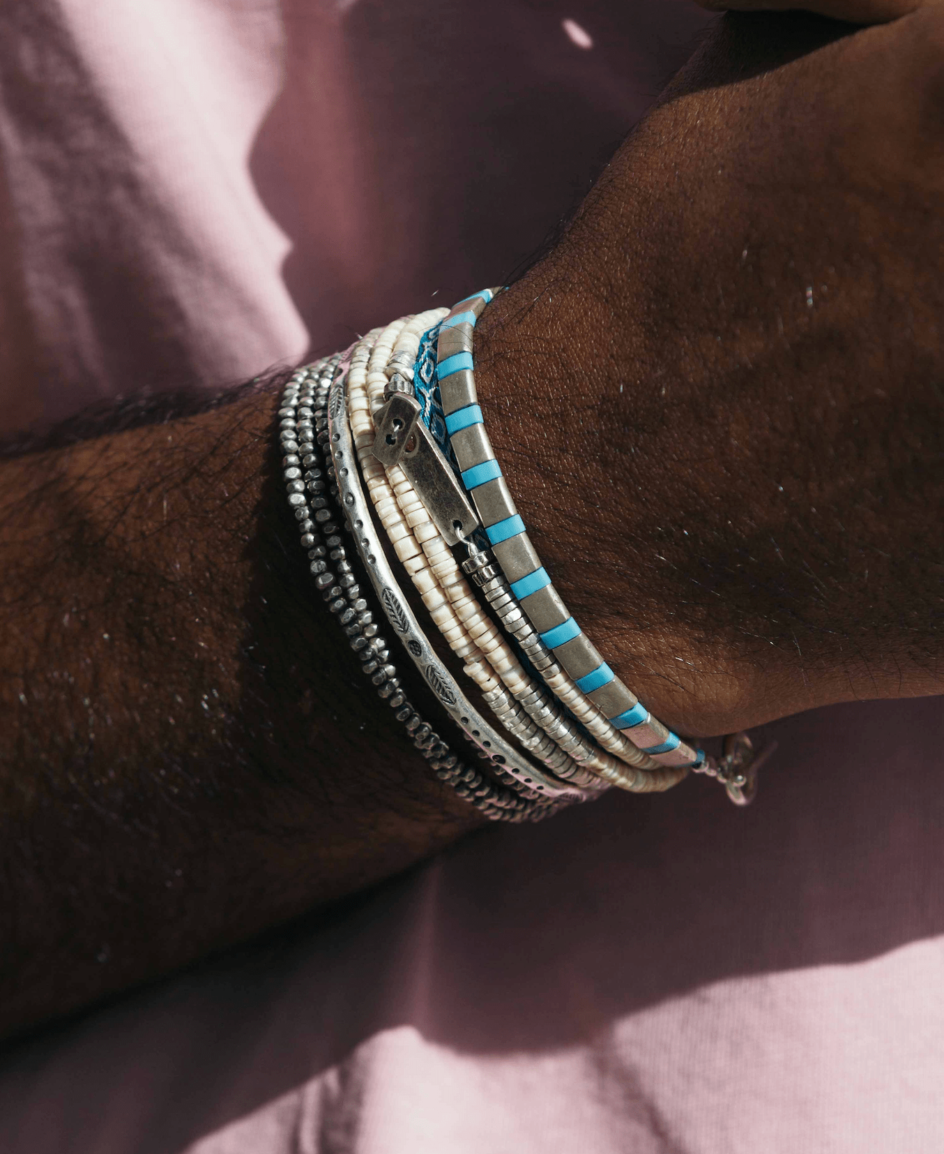 Monaco Silver Bangle