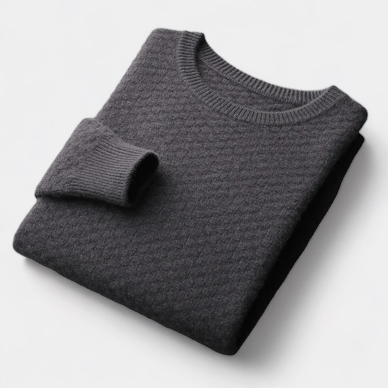 The Biarritz Checkered Merino Sweater
