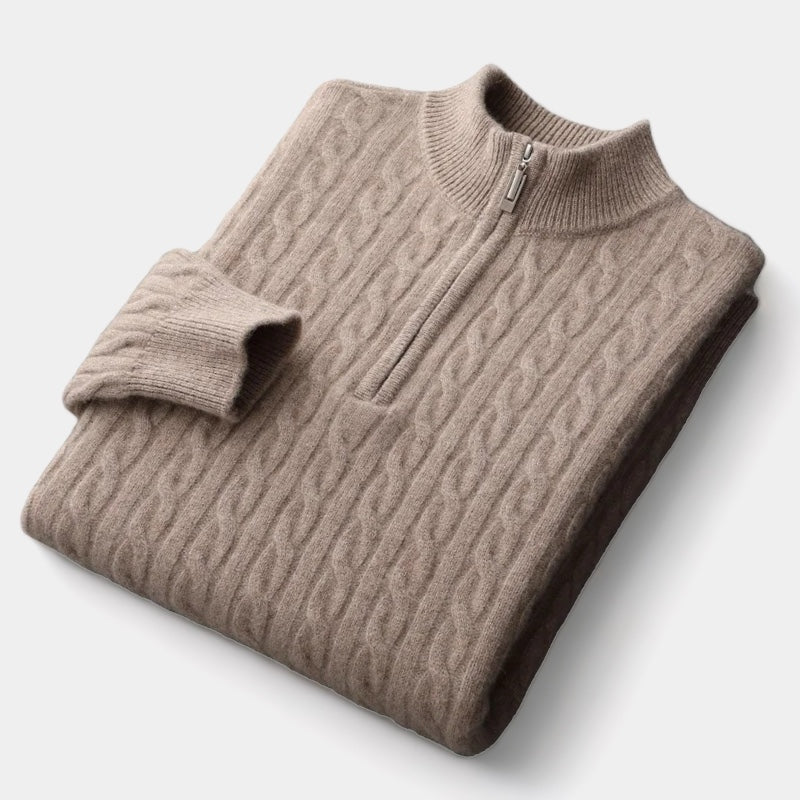 The Courchevel Quarter-Zip Knit