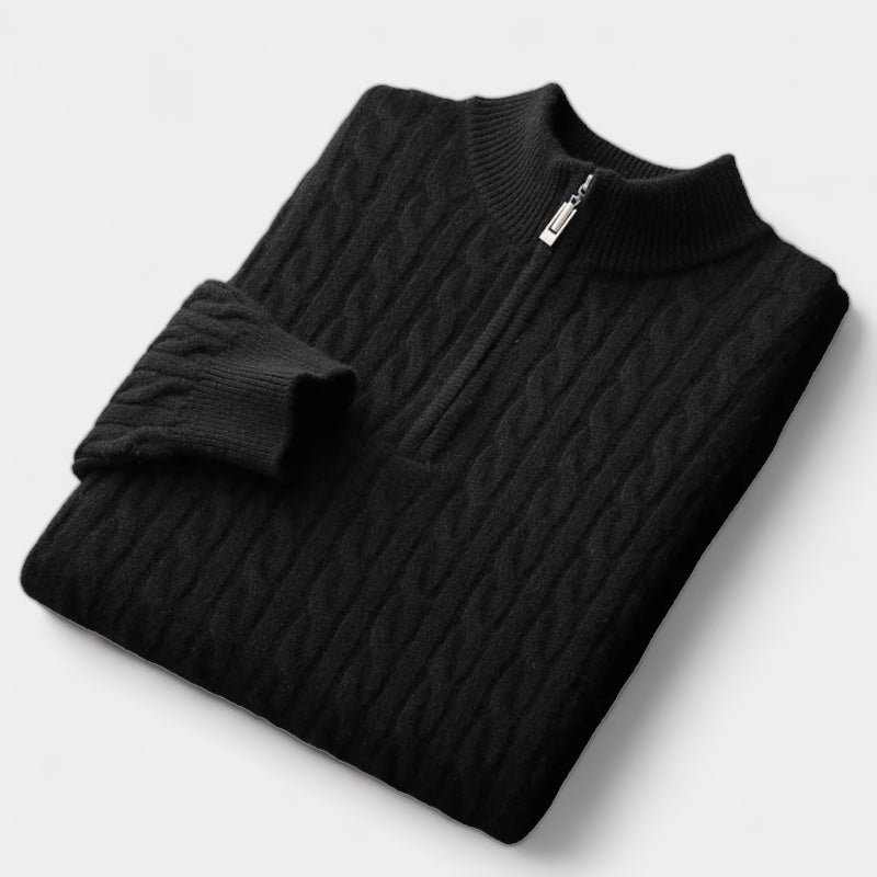 The Courchevel Quarter-Zip Knit