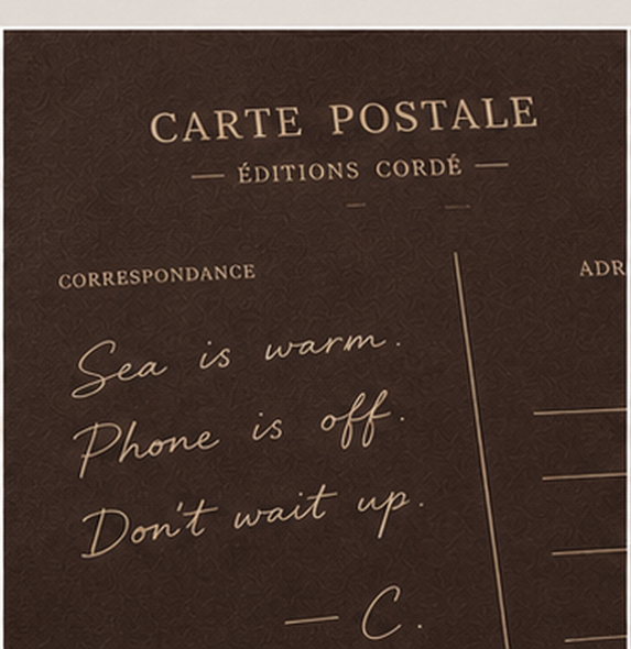 Carte Postale Tee