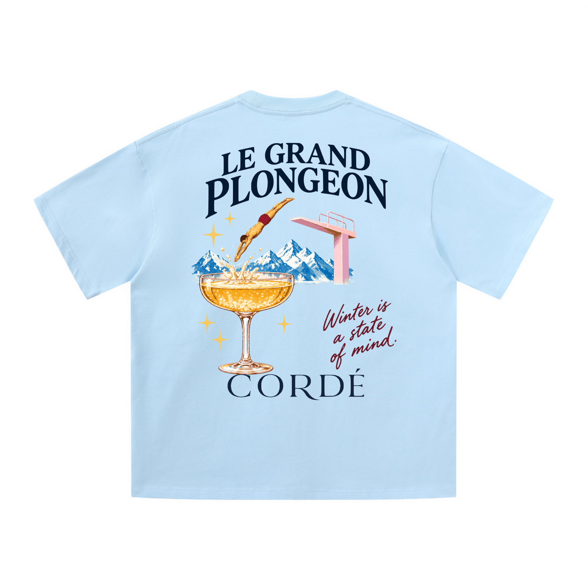 Le Grand Plongeon Tee – back – digital product visualization R07