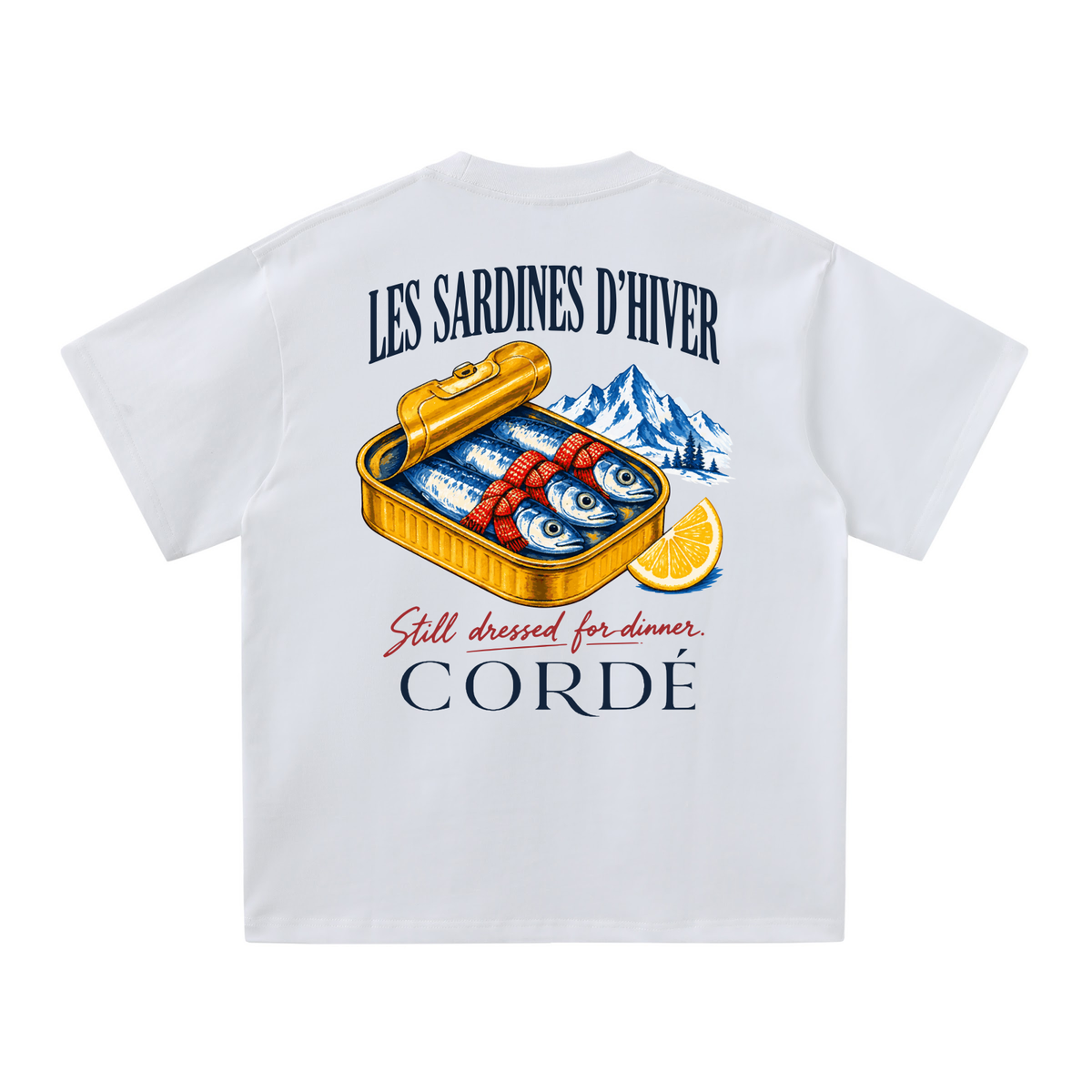 Les Sardines d’Hiver Tee – back – digital product visualization R07