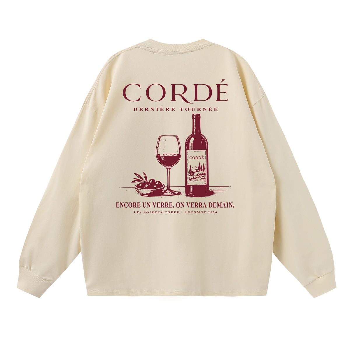 Dernière Tournée Longsleeve – back – digital product visualization R07