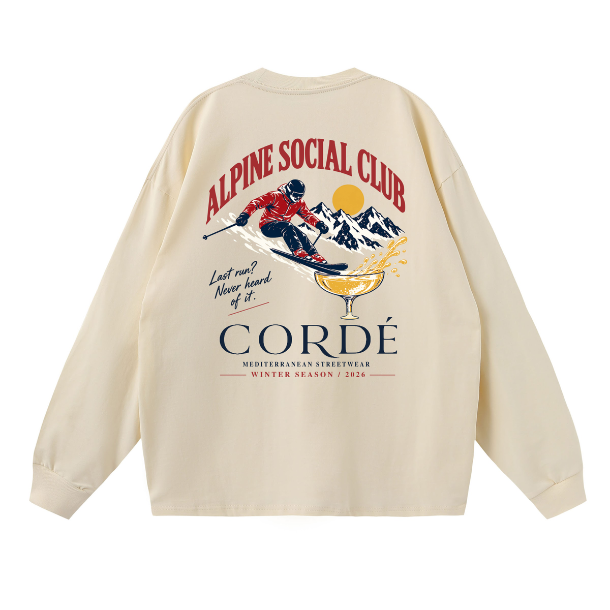 Alpine Social Club Longsleeve – back – digital product visualization R07