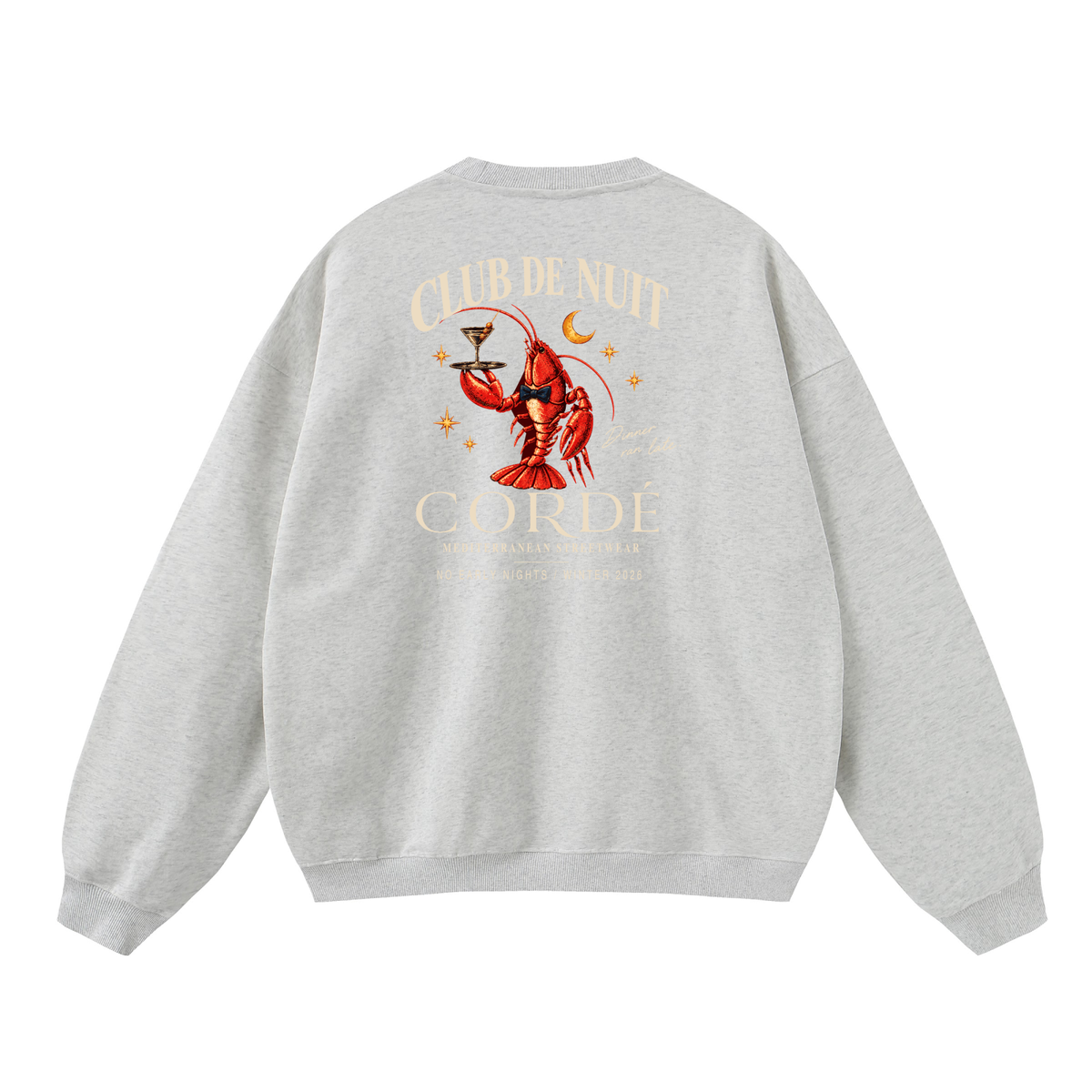 Club de Nuit Sweater – back – digital product visualization R07