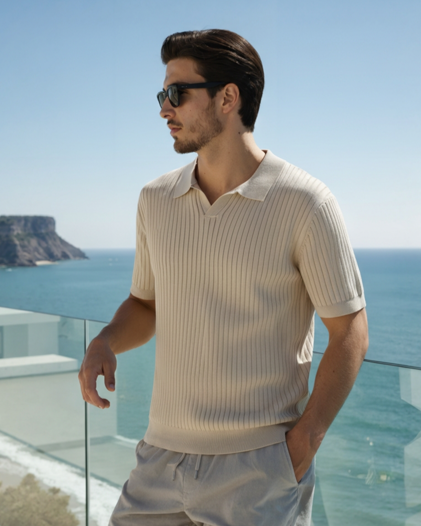 Saint-Tropez Ribbed Polo