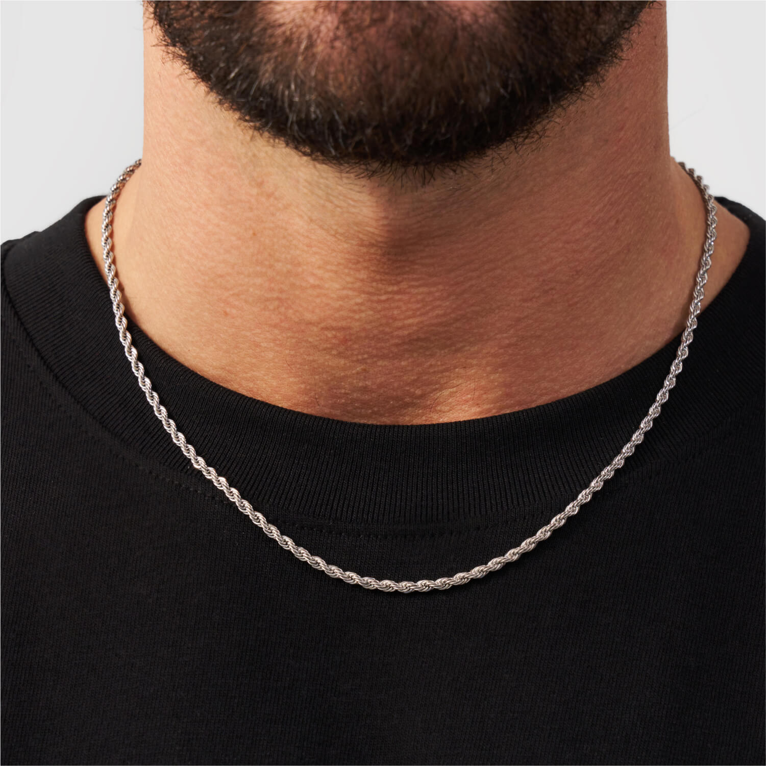 Capri Silver Rope Chain 3mm
