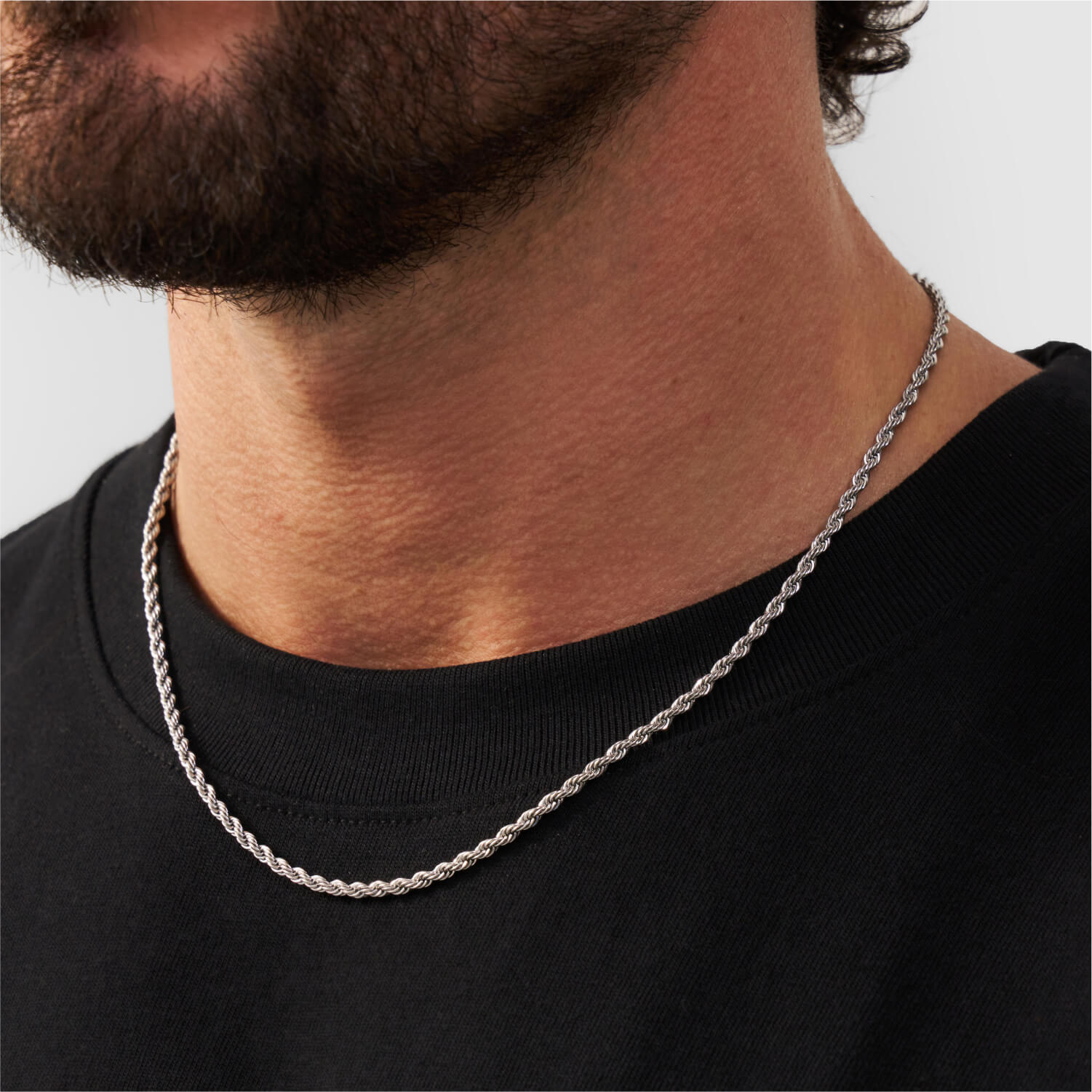 Capri Silver Rope Chain 3mm