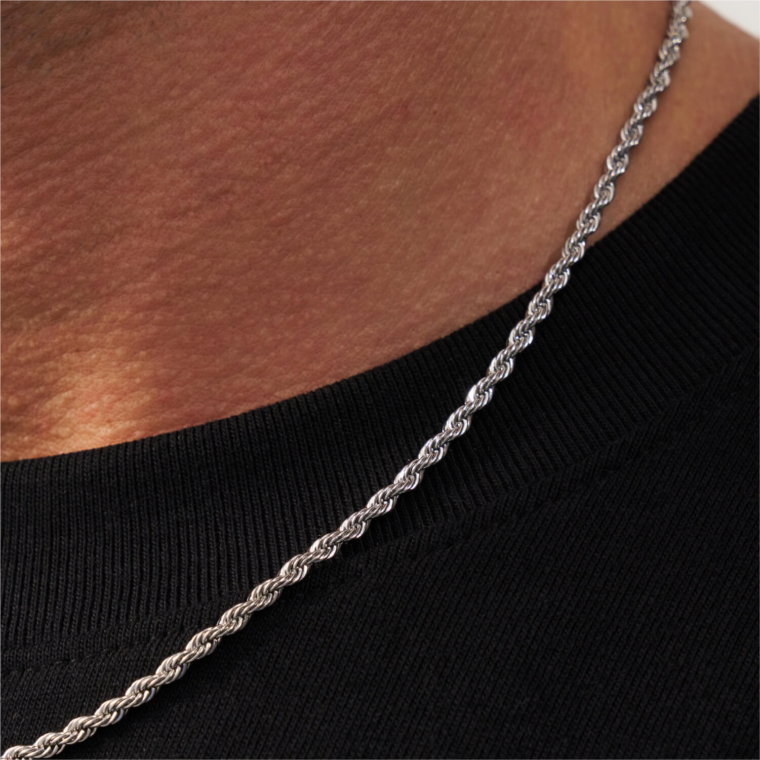 Capri Silver Rope Chain 3mm